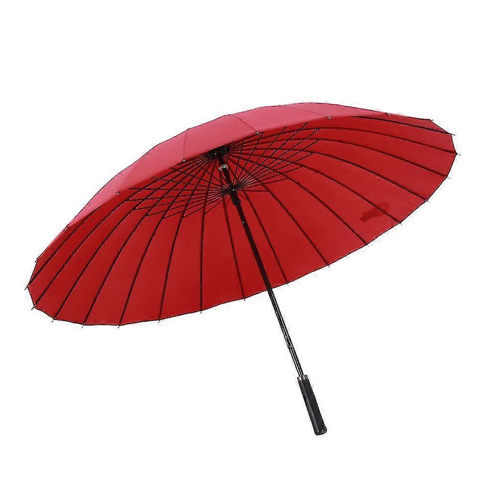 24 Bone Long   Umbrellas Reinforcement Windproof Parasols All-weather Umbrellas For Rainy Day High Quality