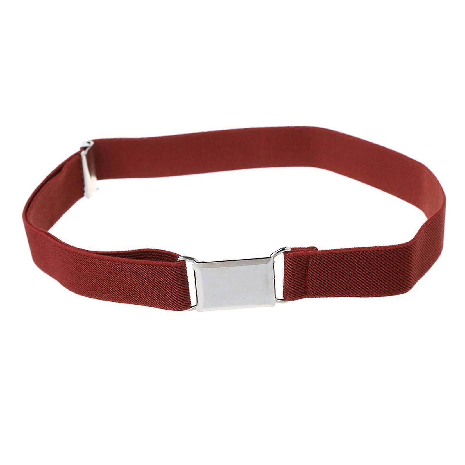 Barn Barn Solid Farge Unisex Lerret Belter Gutter Jenter Elastisk Belte Justerbar