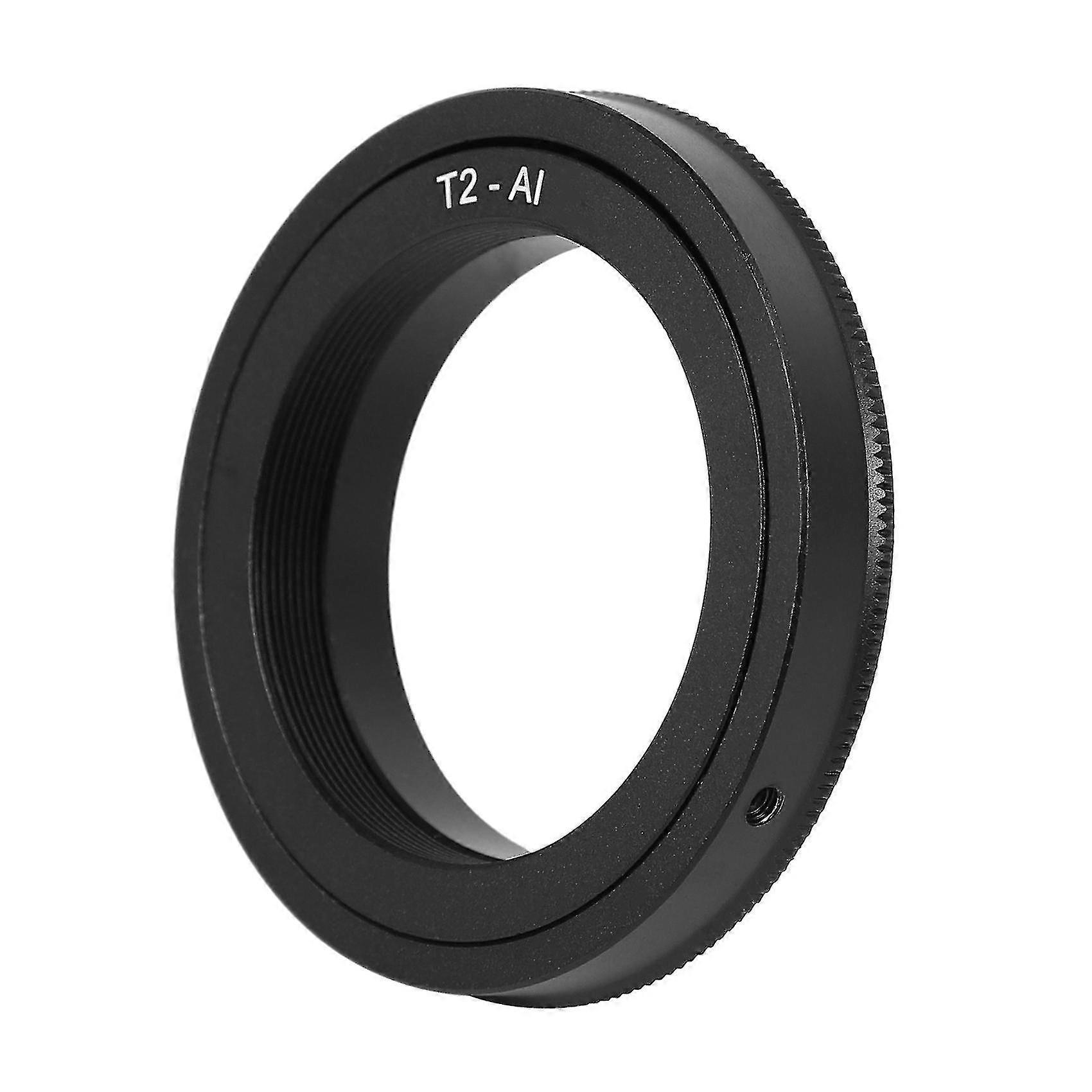 Adapter für T2 Objektiv auf Nikon F Mount Kameragehäuse D50 D70 D80 Schwarz