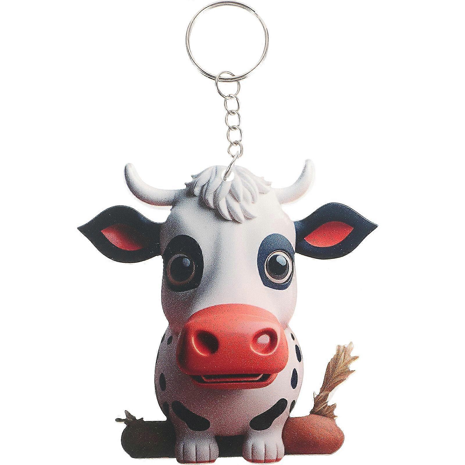 Cattle Keychain Bag Hanging Decor Backpack Keychain Key Hanging Decoration