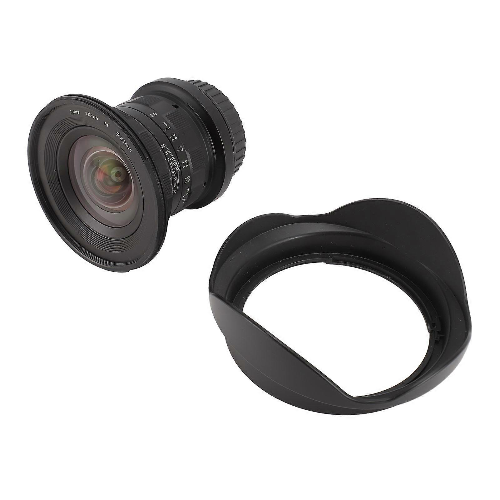 Wide Angle Macro Lens 15mm F4.0 2 in 1 DSLR Camera Lens for 7D Mark II 70D 60D 60Da T6s T6i T5i T5 T4i T3i T3 T2i T1i SL1