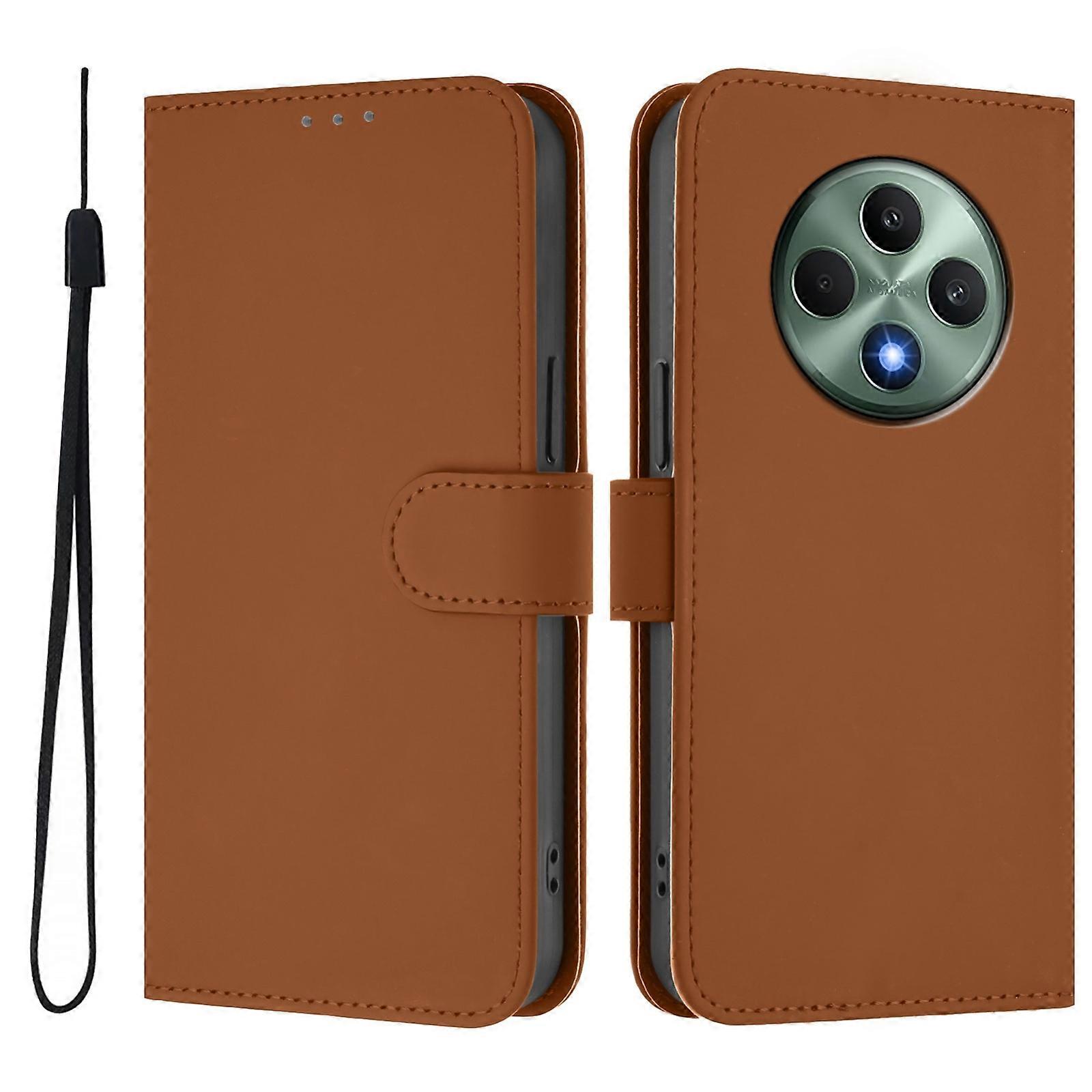 Estojo de PU com Cordão para OPPO Reno12 F Global