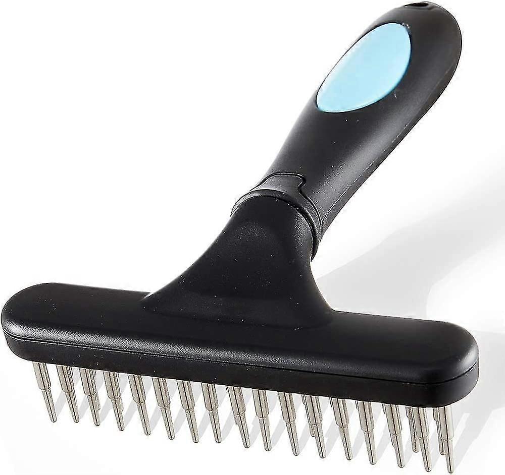 Dog Comb - Stainless Steel Deshedding And Dematting Undercoat Rake For Dogs, s And Rabbits Double Row Of Teeth Reduces Shedding, Removes Mattes,7423