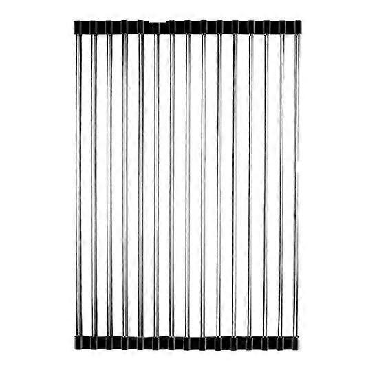 Stainless Steel Sink Drain Rack Foldable Design Anti-Rust Corrosion Resistant Strong Load-Bearing