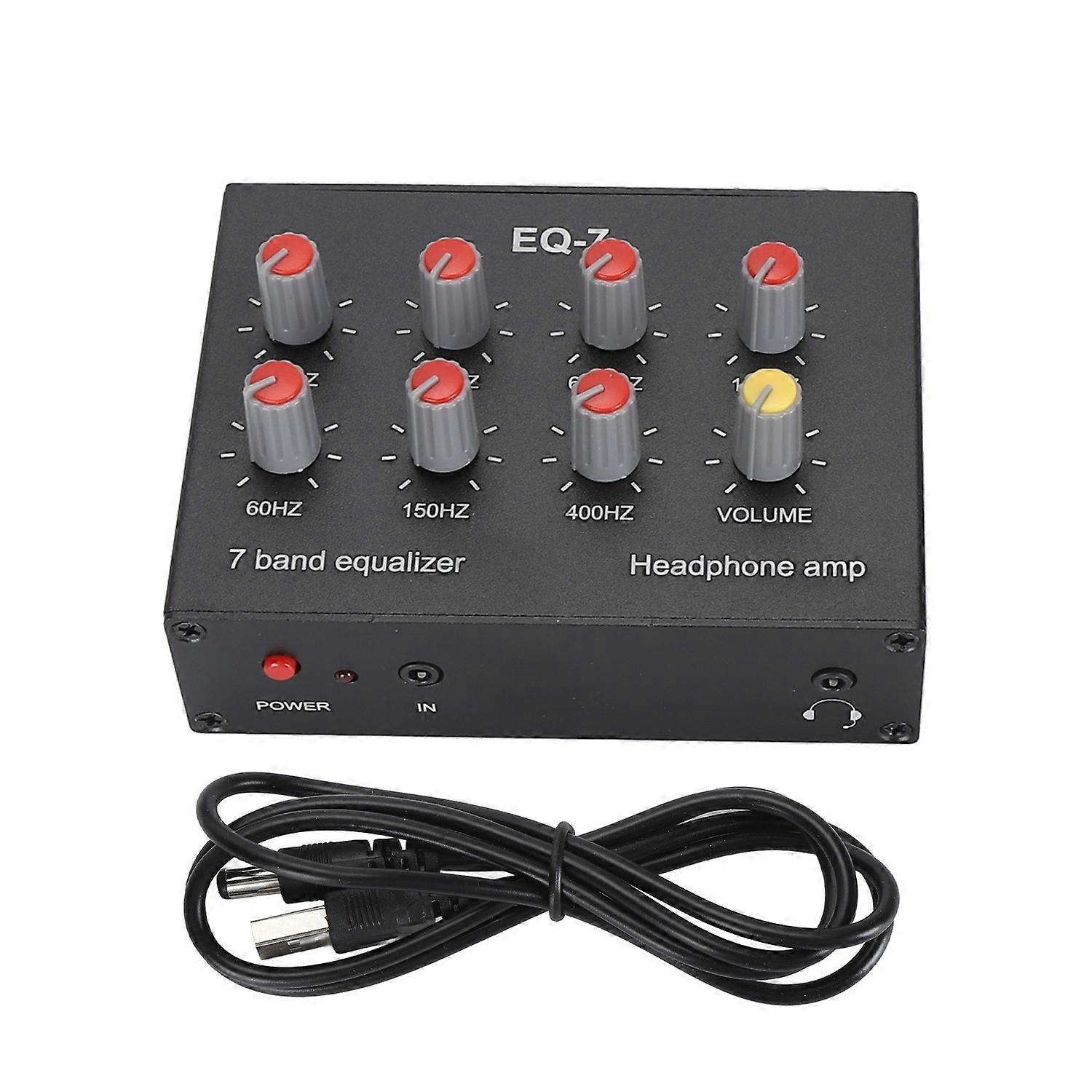 7 Band Sound Equalizer Professional High Bass Adjustment 5.5x2.1 Interface 12db Digital Car Sound Eq