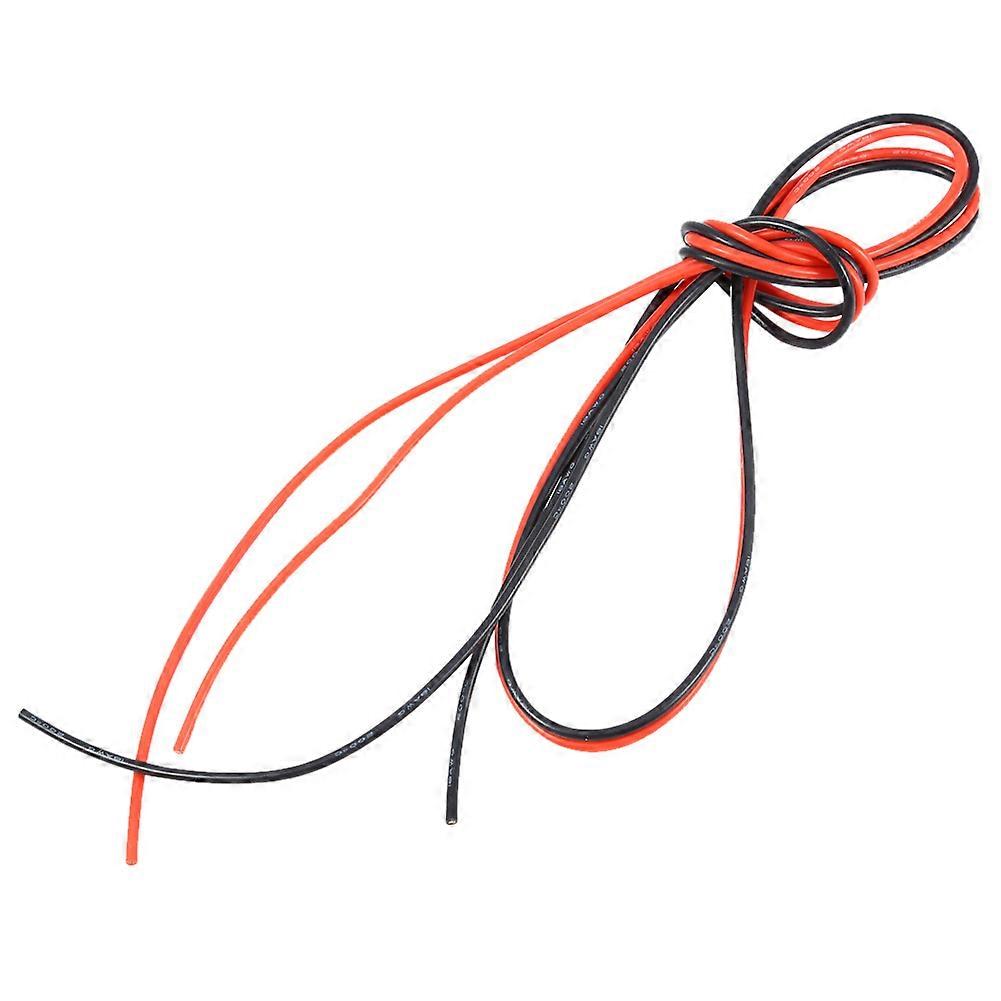 2M 18AWG Flexible Cable Cord Copper Stranded Wire (1 Meter Red 1 Meter Black )