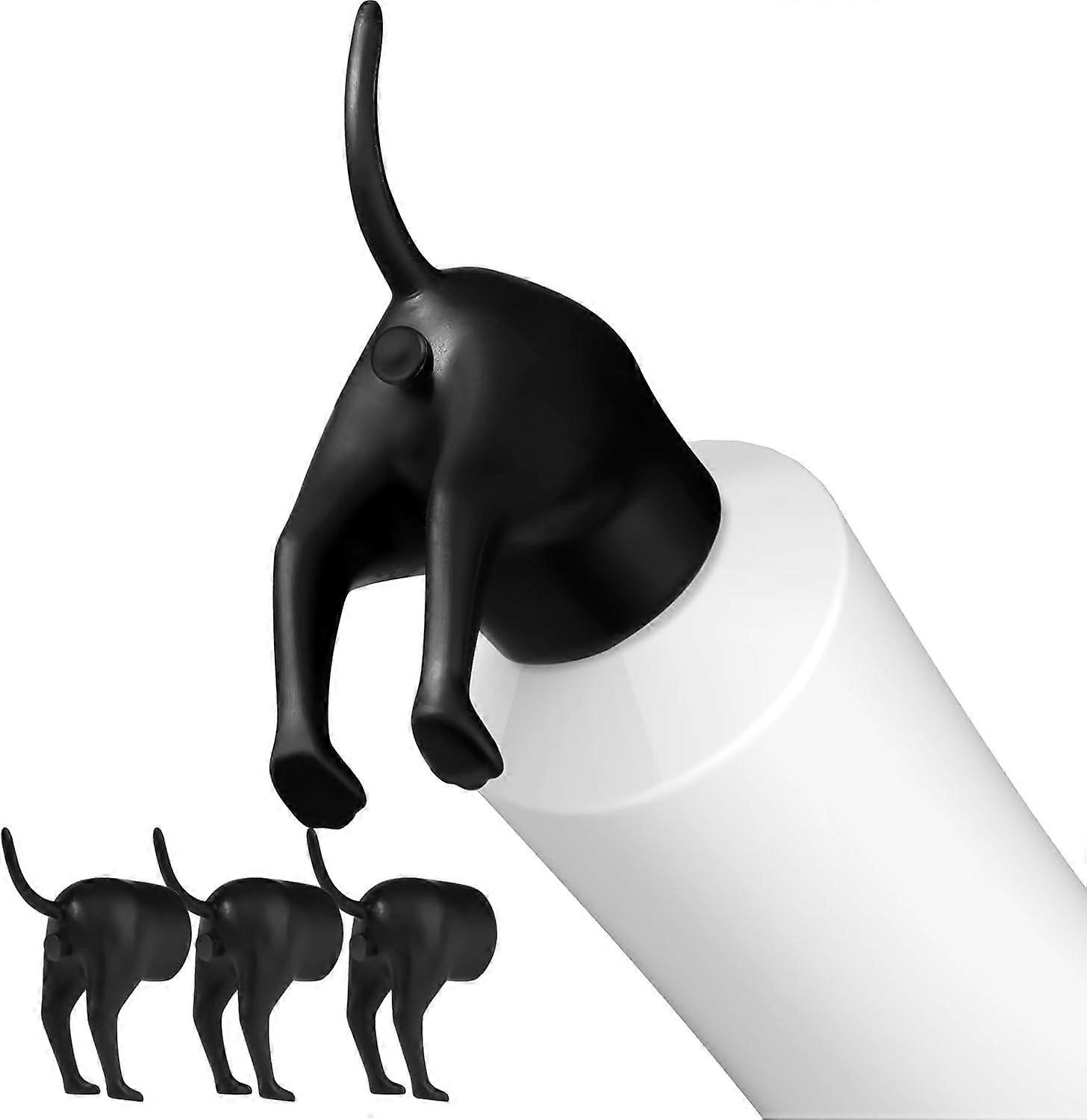 4-Pack Pooping Dog Butt Toothpaste Topper, Funny Toothpaste Dispenser, Creative Toothpaste Topper, Pooping Toothpaste Cap, Toothpaste Squeezer, Toothp