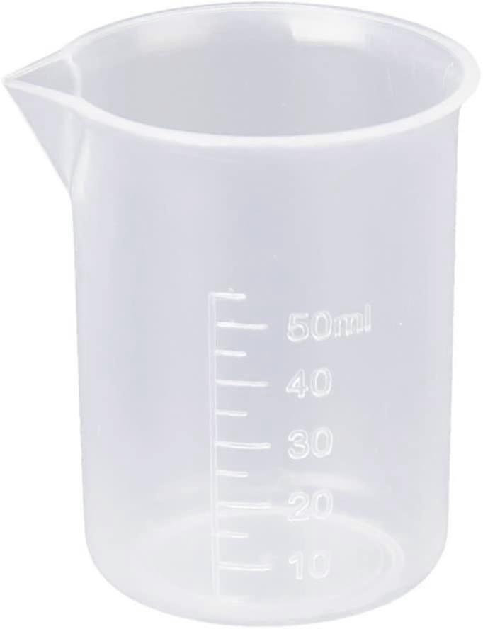 50ml Transparent Measuring Cup Plastic Laboratory  Tool