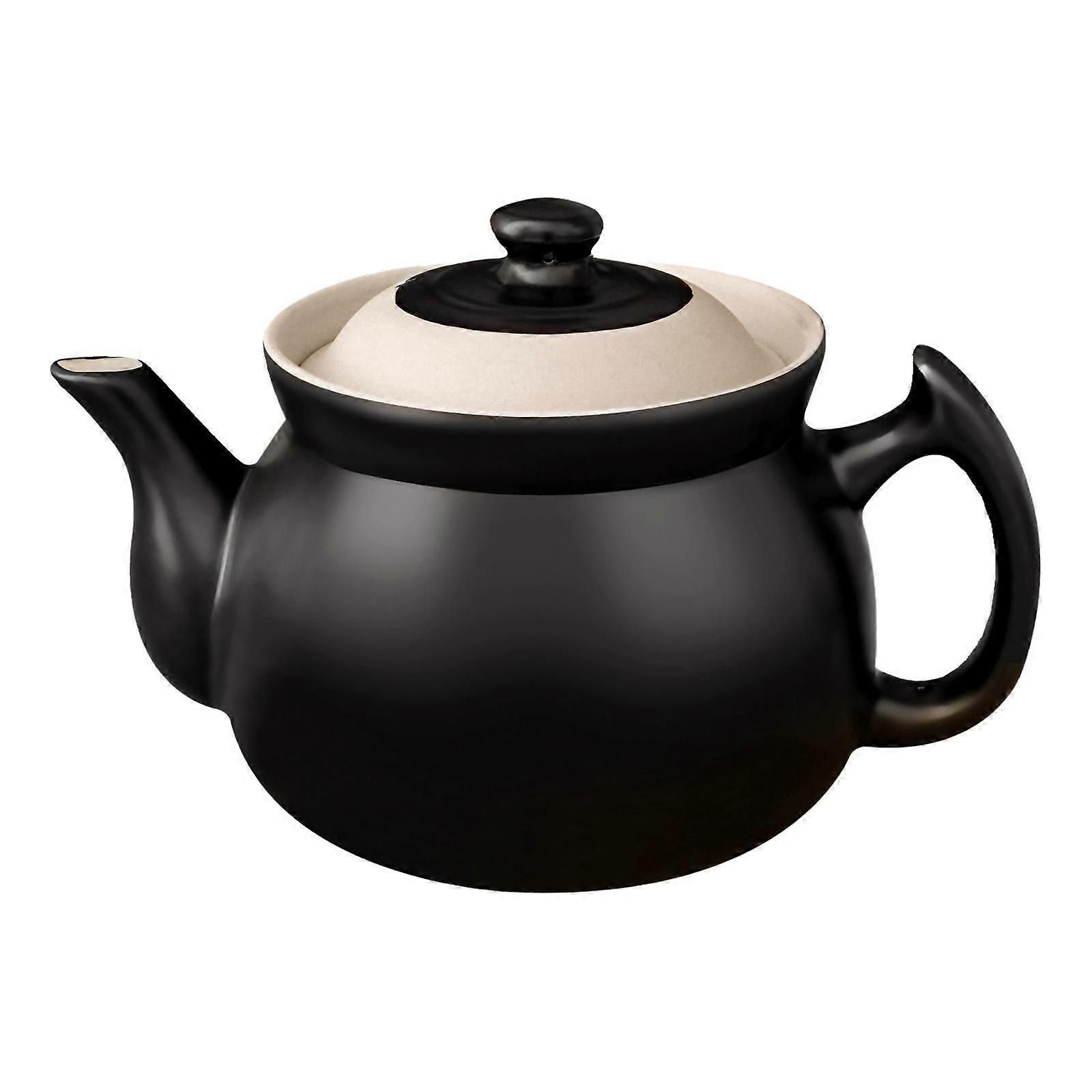 Seramik Çaydanlık Gevşek Yaprak Çaydanlık ve Ev Mutfak Için Kapak Kaynar Sıcak Su 2.3L