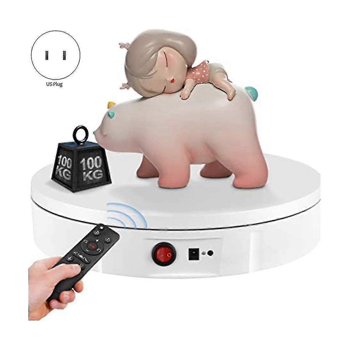 Automatic Electric Turntable, Rotating Jewelry Stand Rechargeable Rotating Display Stand