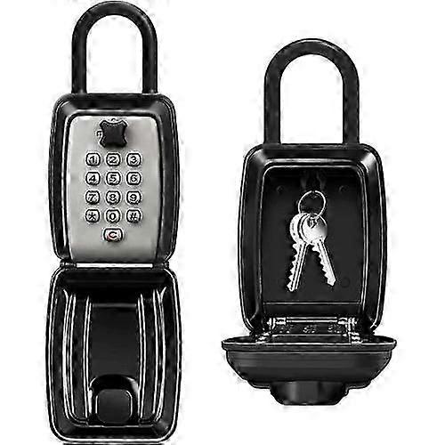 Goodzaz Secure Key Box, 12 Digits Outdoor Indoor Key Box Waterproof And Rustproof Coded Key Box Secure Key Box With Hook For Home School Office Factor