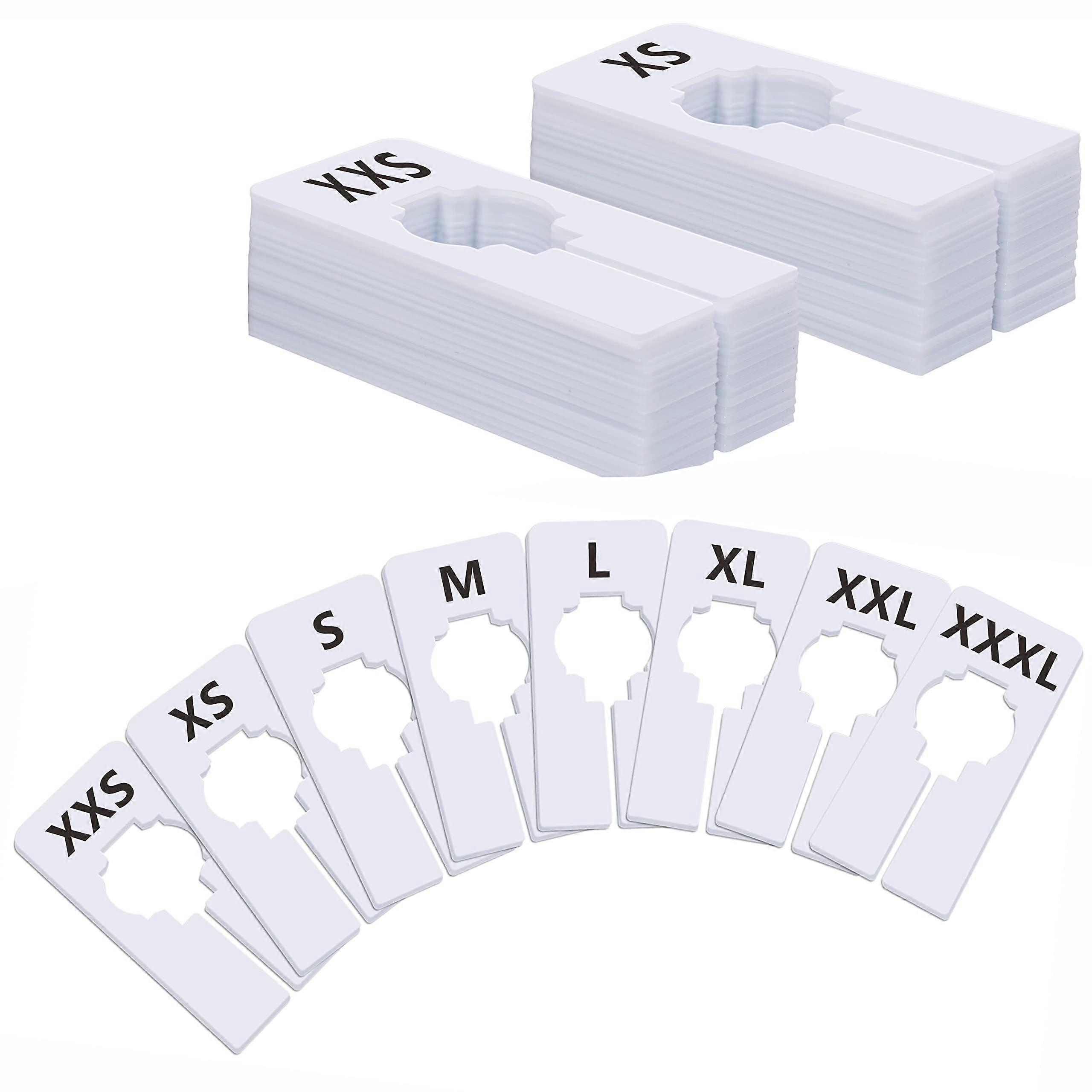 40 Pack White Plastic Closet Rack Dividers Hangers