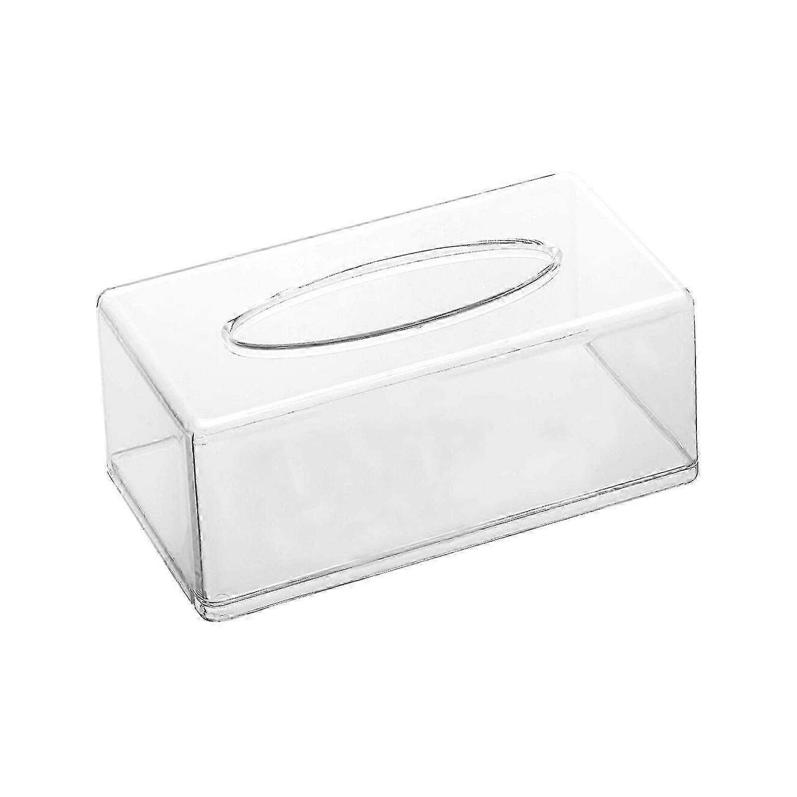 Living Room Napkin Storage Box Fashion Design Transparent Container Large Capacity Multifunction Napkin Box For Home