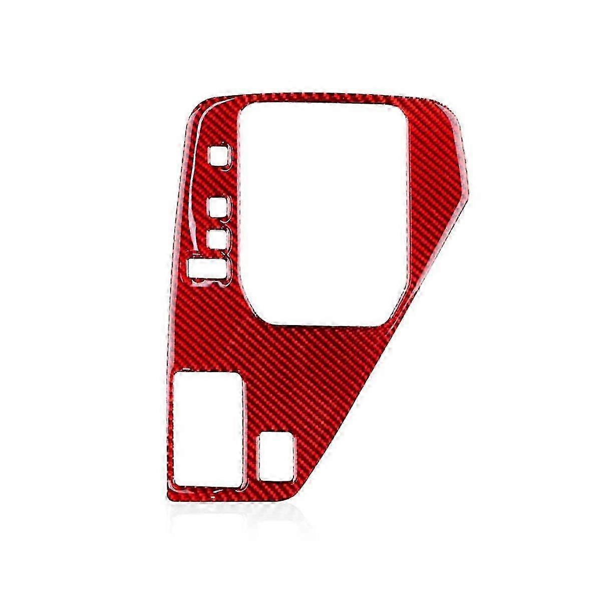 compatible with Crosstrek 2022-2024 LHD Soft Carbon Fiber Car Center Console Gear Shift Panel Cover Trim Access
