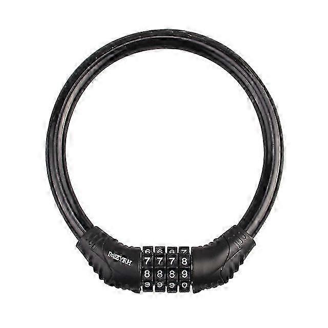 Mountain Bike Lock Anti-Theft Password Ring Lock Fixed 4 Digit Code Combination Bicycle Security Lock Motorcycle Equipment