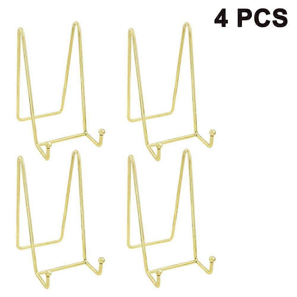 4 Pack Iron Easel Plate Holder Display Stands for Photos