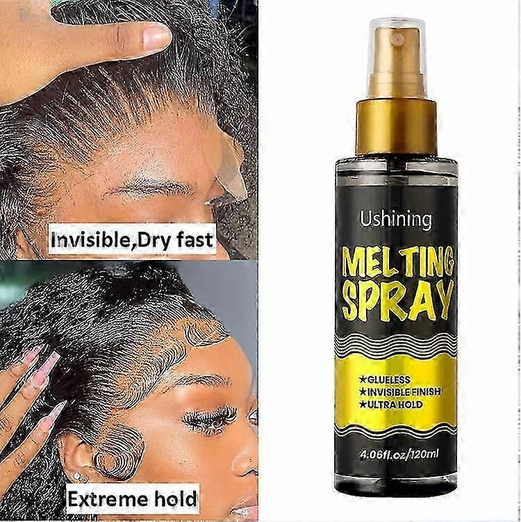 Lace melting spray and styling spray (120 ml), wig melting spray and wig adhesive