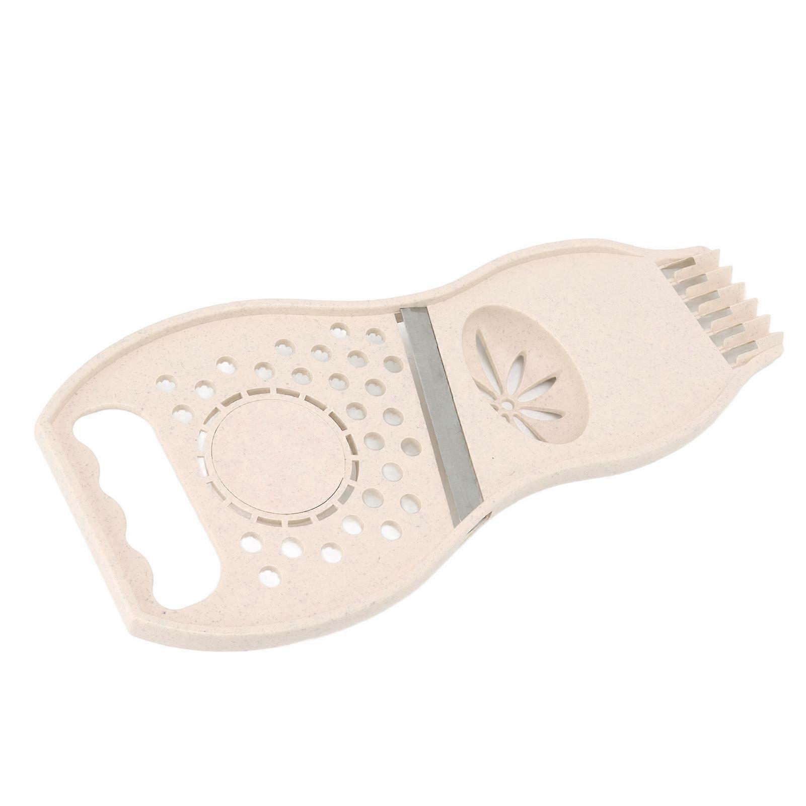 Fruit Parer Lemon Squeezer 3 in 1 Multi Function Stainless Steel Anti Rust Vegetable Cutter Beige 