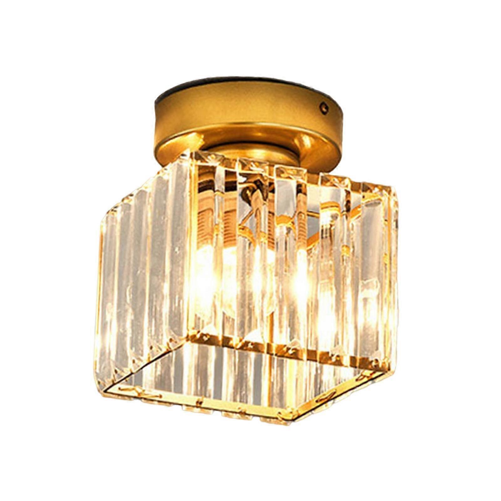 LED Ceiling Lights Fixture Semi Flush Mount Glass Aureate Square