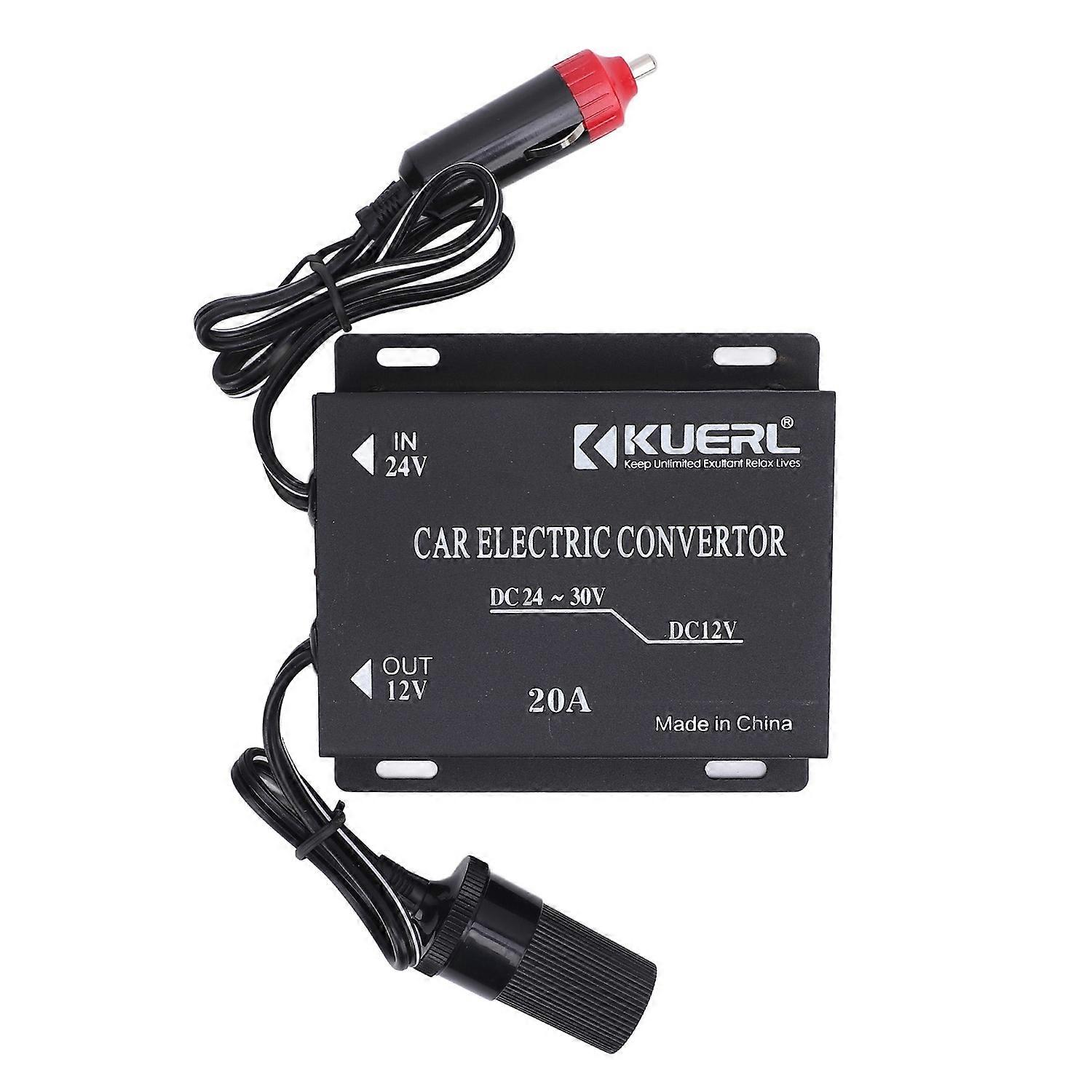 120W to 240W Car Power Converter DC 24V to 12V Efficient Fast Heat Dissipation Shockproof Power Tran