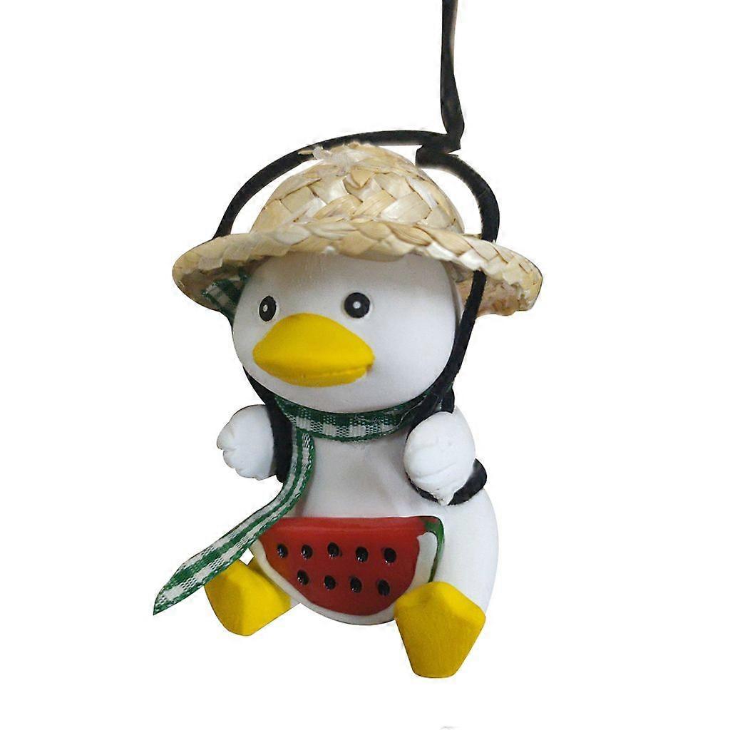 Hanging Ornament Duck On Car Rear View Mirror Pendant for Car Funny Gifts