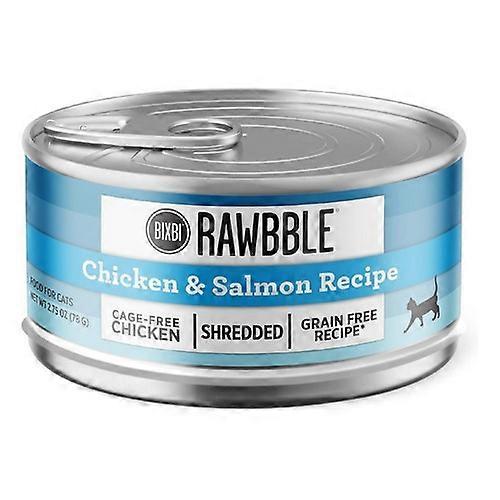 Bixbi Rawbble Chicken And Salmon Recipe Canned Cat Food, 2.75 Oz (Case Of 24)