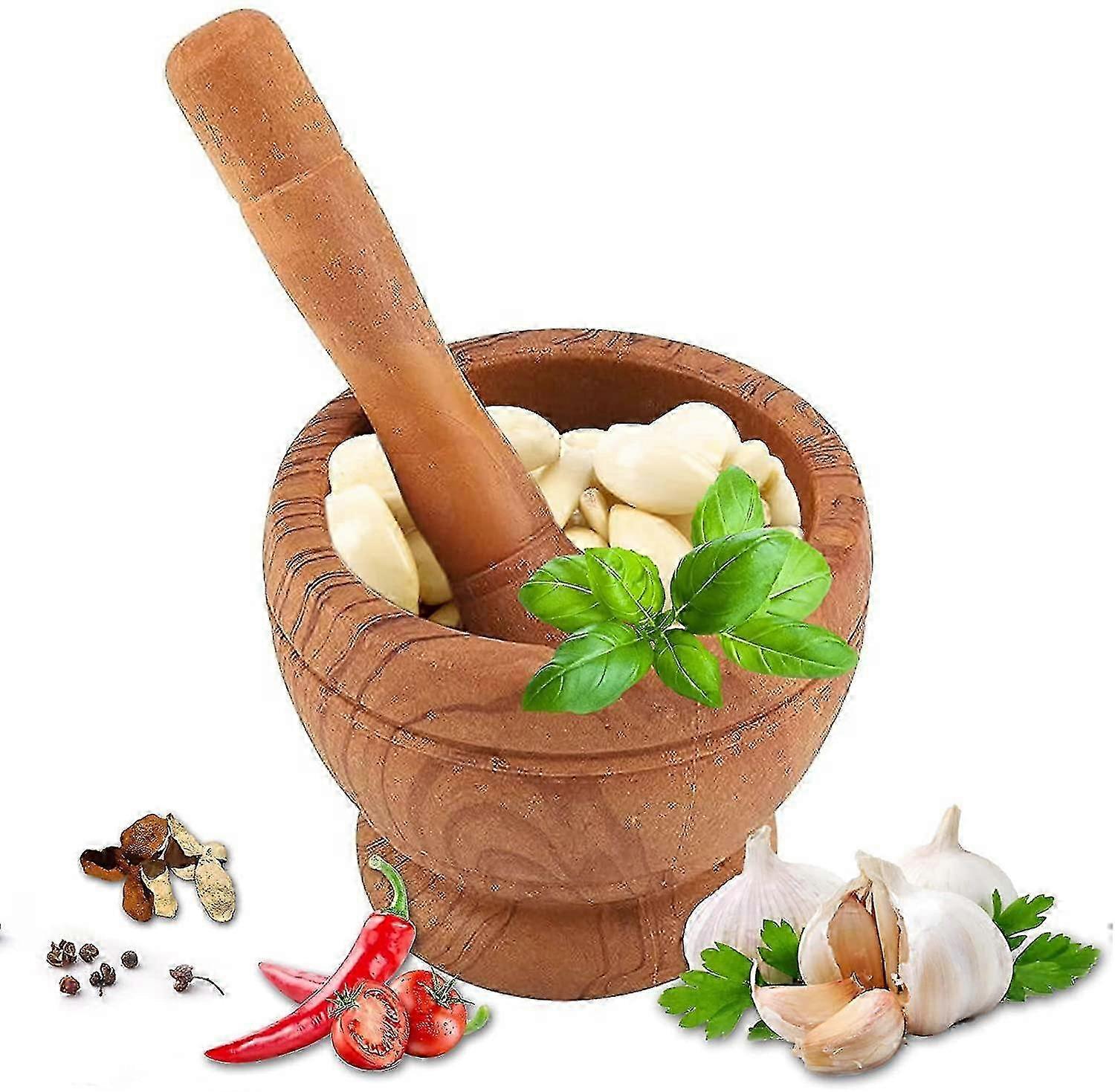 Kitchen Mortar & Pestle for Spice Mixtures, Herbs, Dips