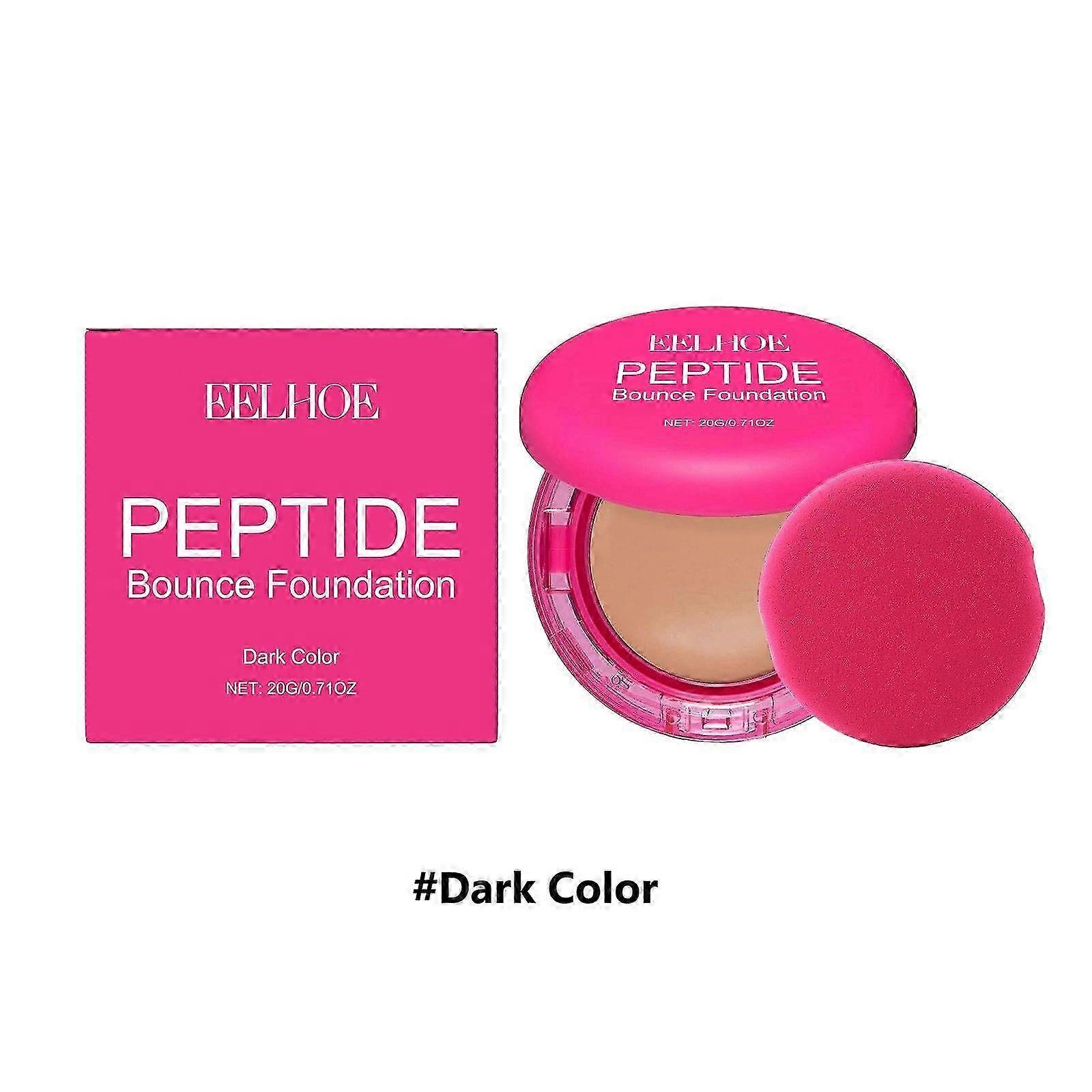 Peptidberikade Bounce Balm Foundation Concealers| Tri-Ceramide Complex för mogen hud, byggbar medium täckning och oskärpta linjer och lätt