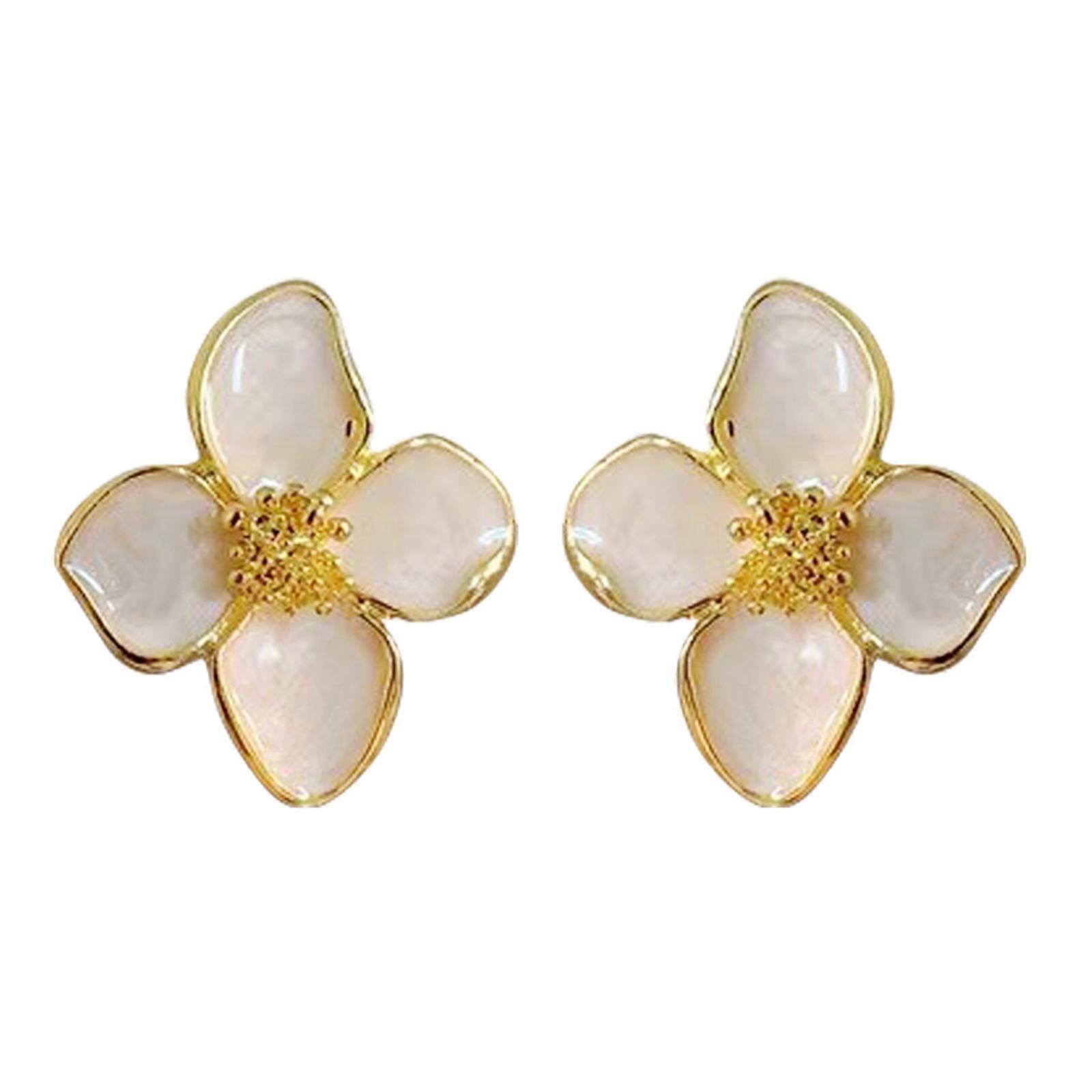 Styles de mariage coréen Hibiscus fleur clous boucles d’oreilles portable pour femmes bijoux de mode vintage dans des designs élégants