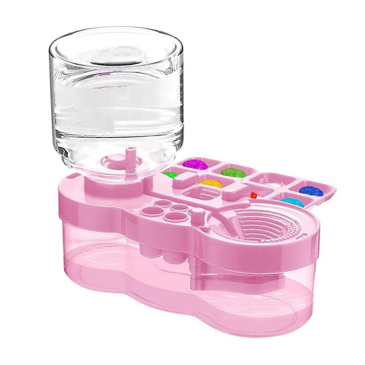 Paint Brush Cleaner with Paint Tray, 3-in-1 Water Circulation Rinser Paintbrush Cleaner with Drain