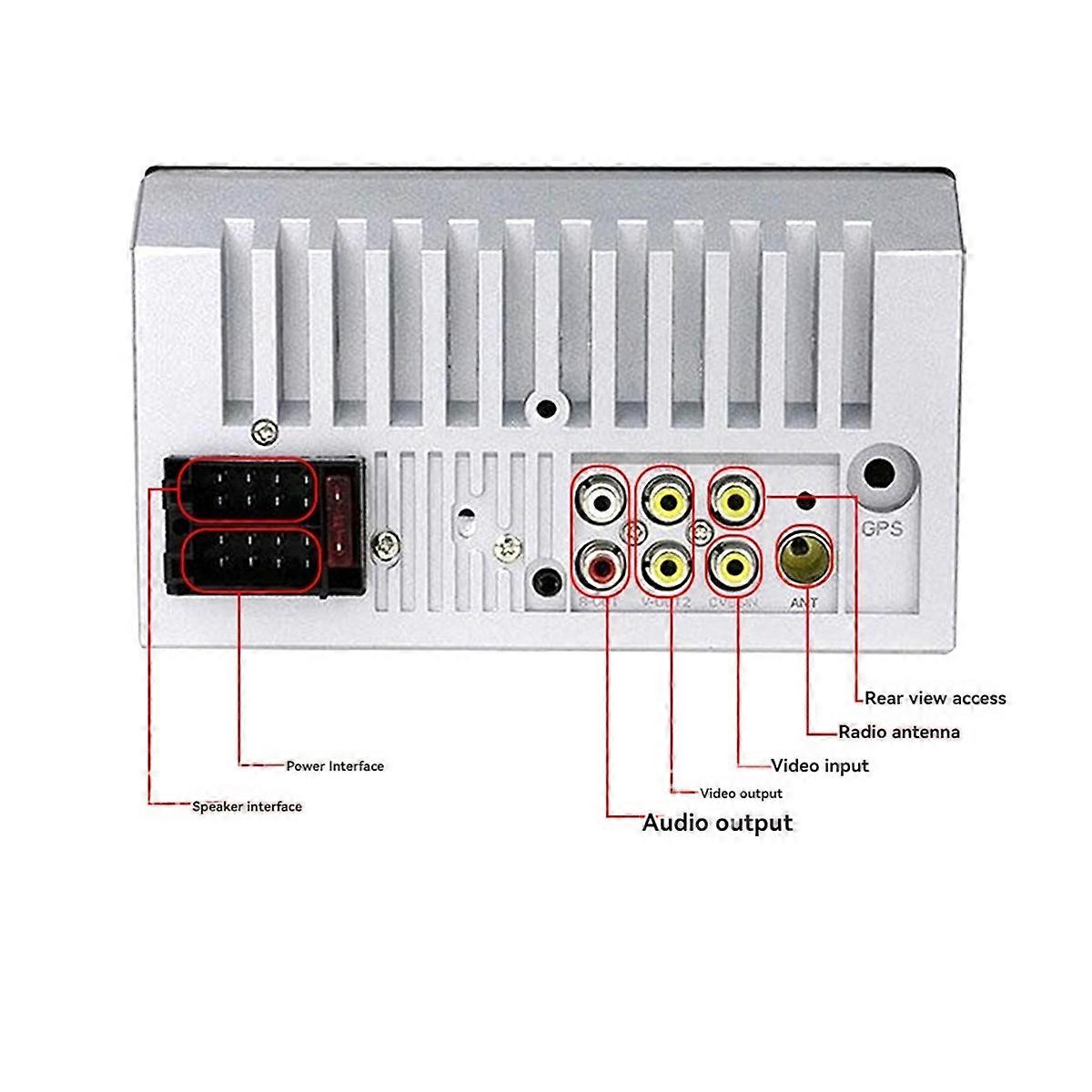 7018B سيارة Av 7 بوصة شاشة عالية الدقة سيارة بلوتوث Mp5 لاعب سيارة بطاقة بلوتوث غير يدوية HD GPS محمولة