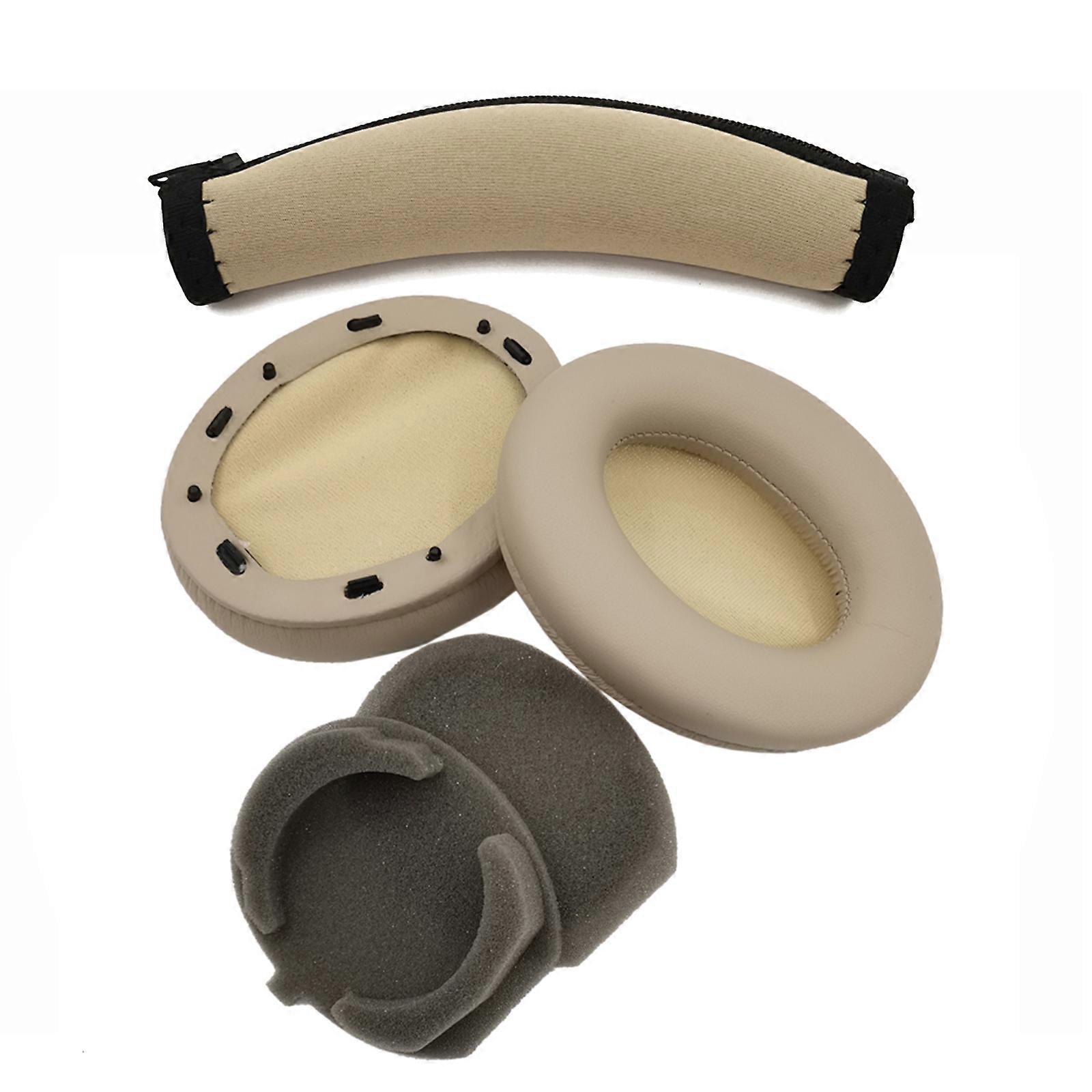 Coussinets d'oreille pour écouteurs WH-1000XM3, en mousse à mémoire de forme, avec boucle, dorés