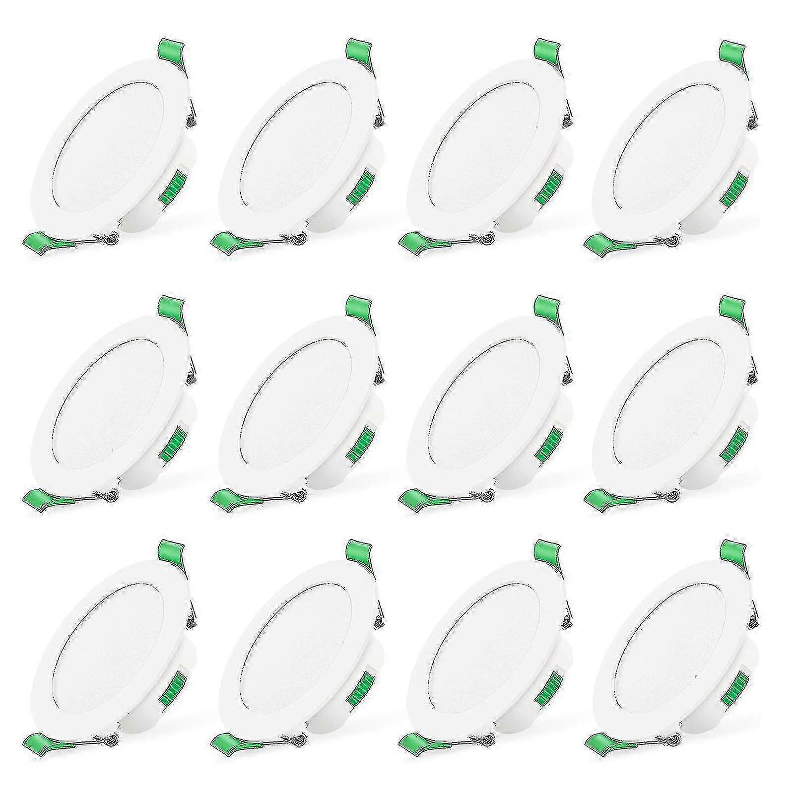 6pcs 7w White Led Downlight Recessed Ceiling Lights Slim Spot Light Edition