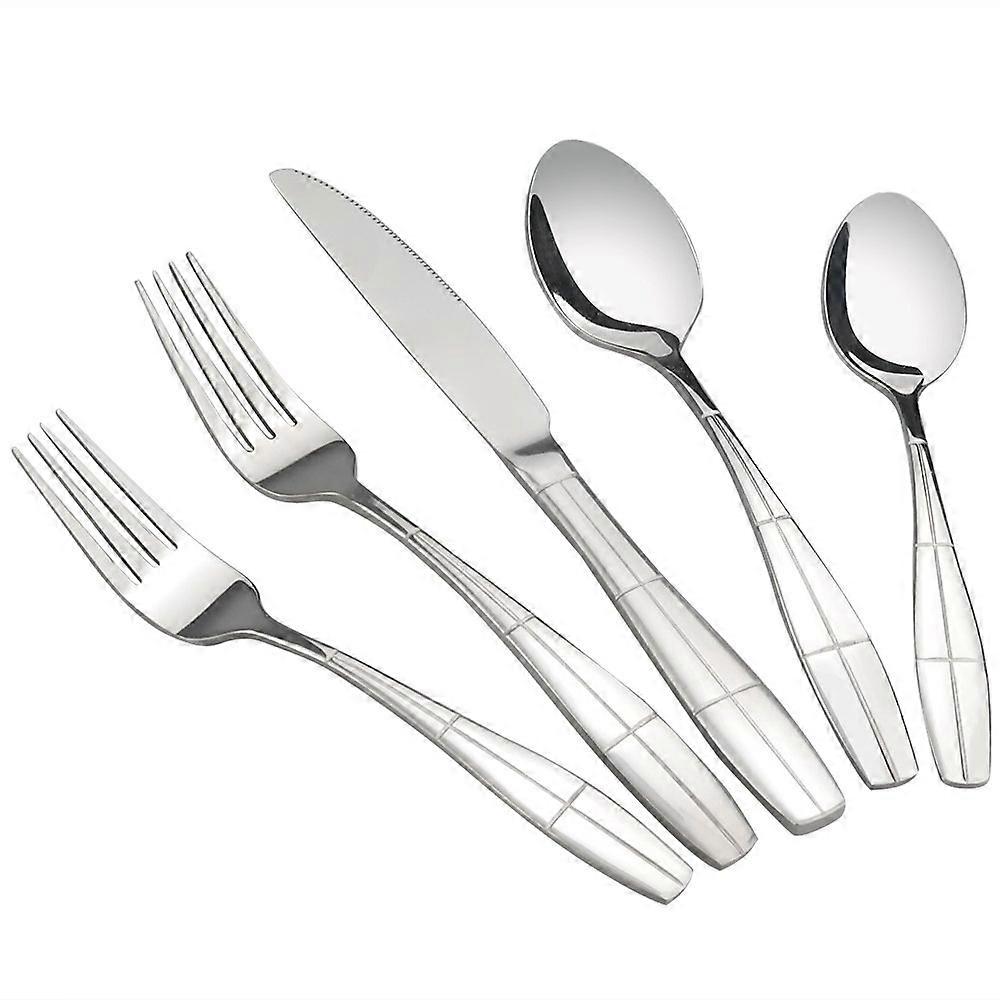 80 Pieces Stainless Steel Flatware Set for Dining Table