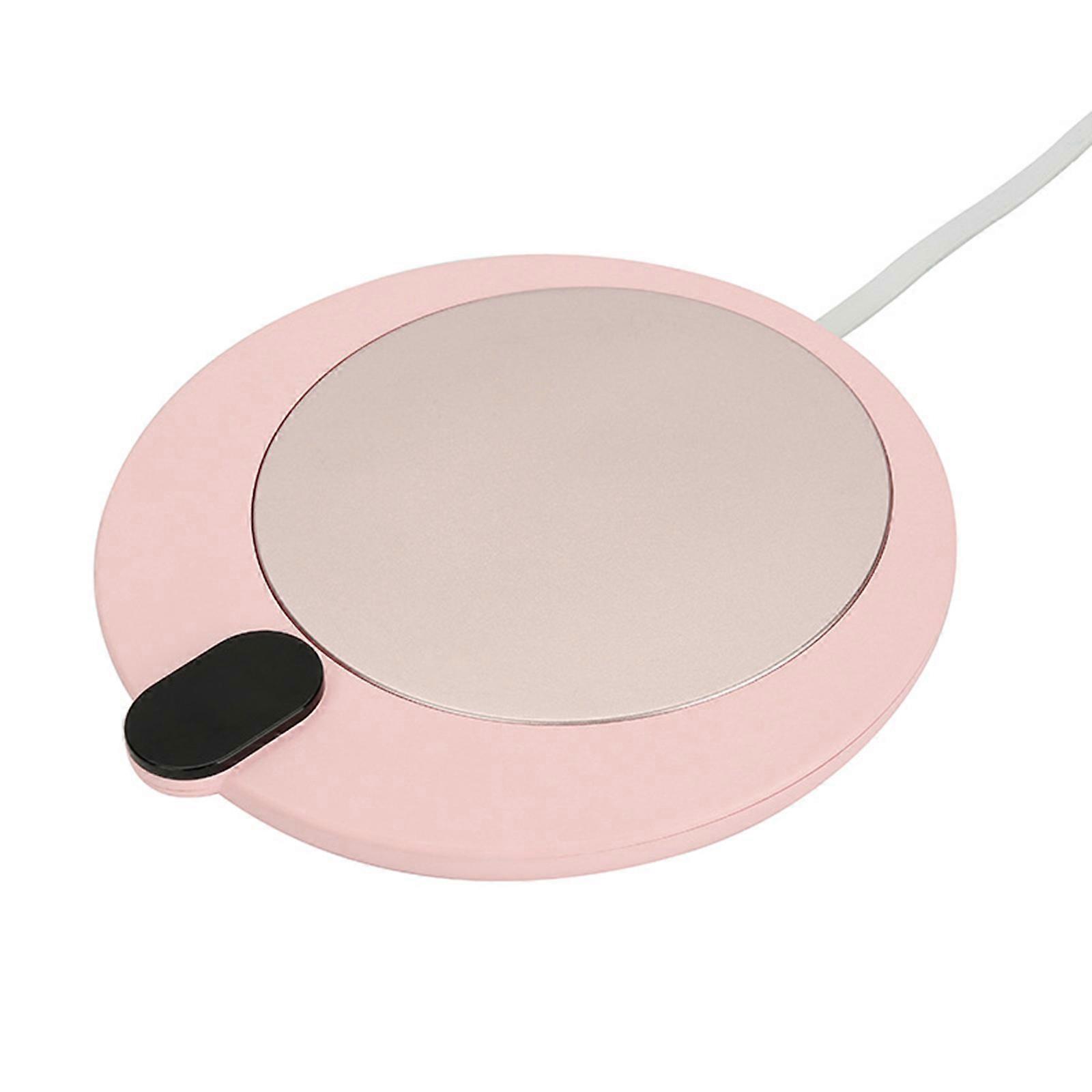USB Fincan Isıtıcı Kahve Kupa Isıtıcı Isı İçecek Kupa Mat İçecek Sıcak Coaster İşlevli Kahve Fincanı Kupa Mat Ofis Pembe için