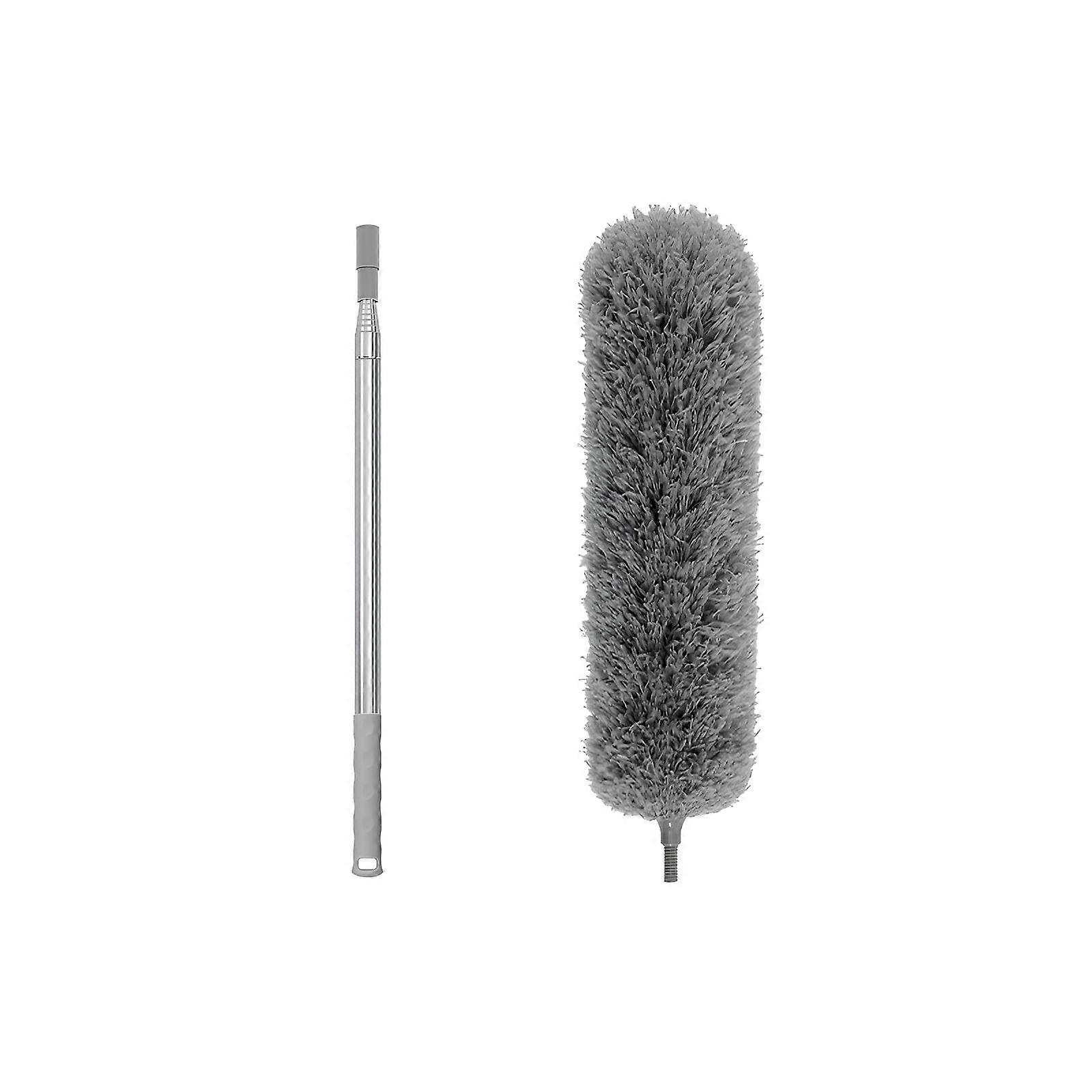 Extendable, 254cm long telescopic handle microfiber dust mop