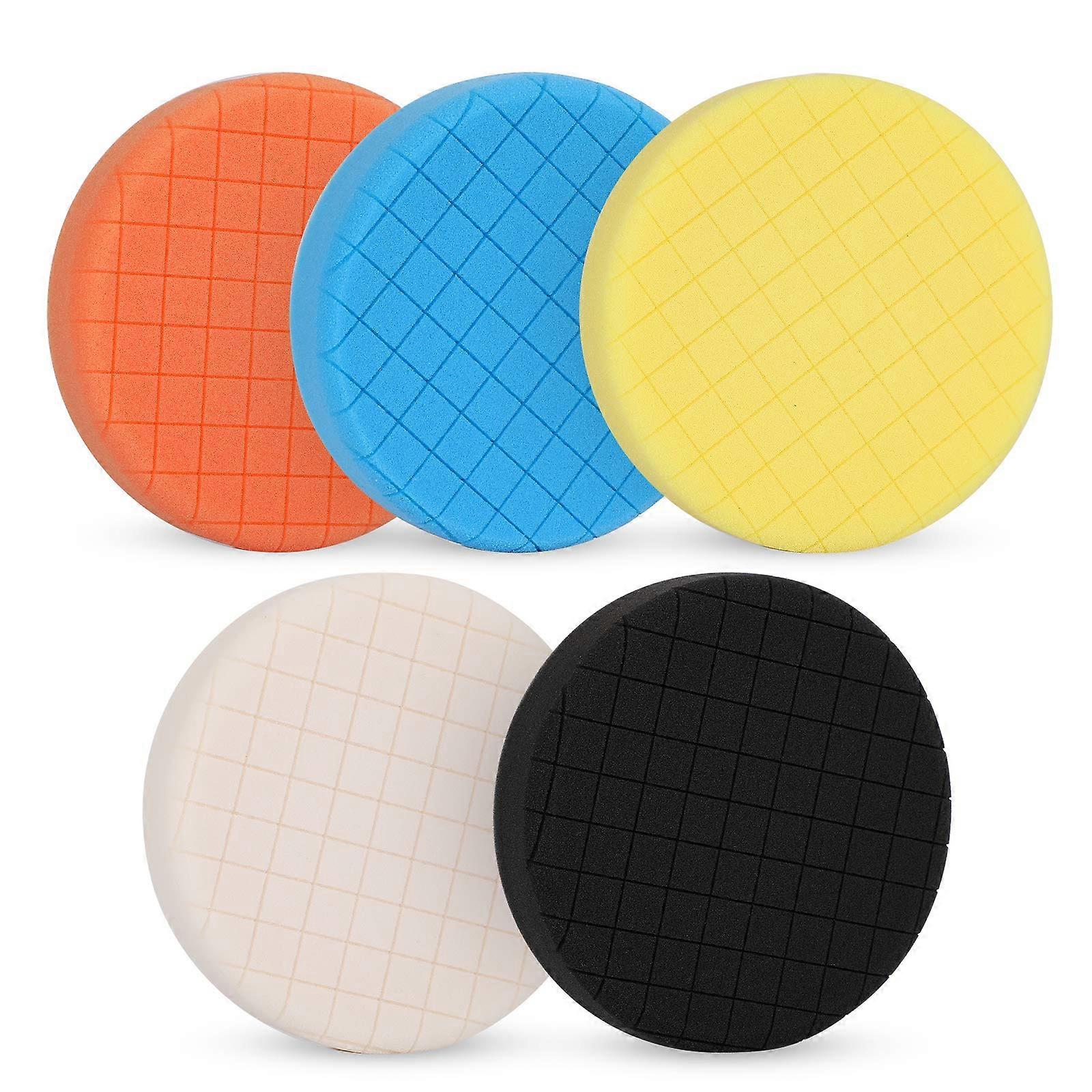 6 Inch Buffing Polishing Pads Set of 5 for 6 Inch Backing Plate, Car Buffer Compounding, Polishing and Waxing Sponge Pads