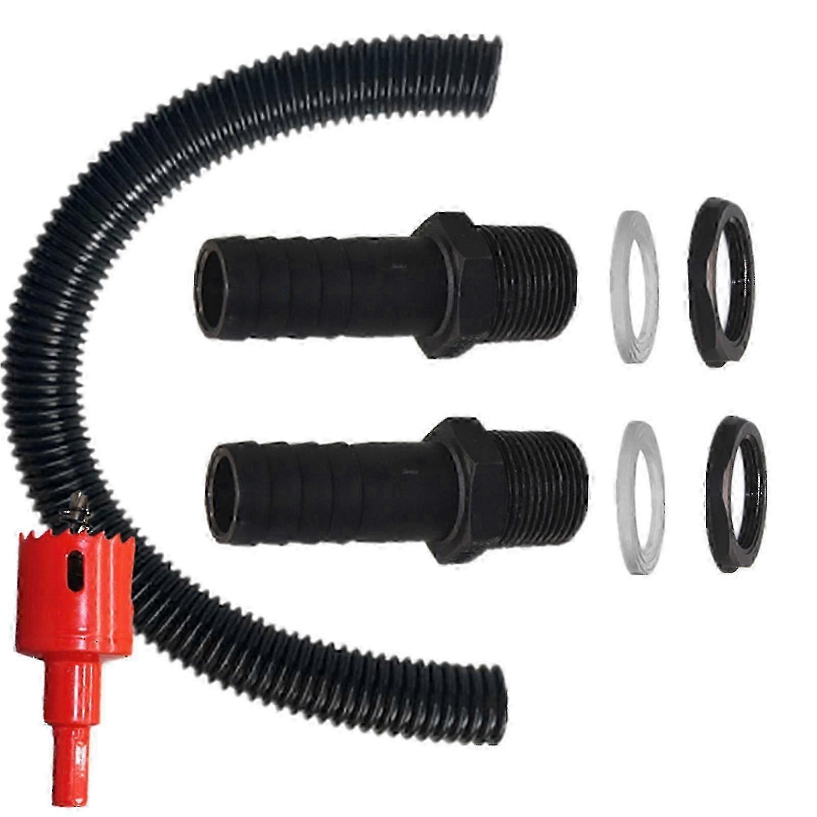 Garden Rain Butt Connector Set Easy Installation Rain Barrel Connector For Garden Rainwater Butts