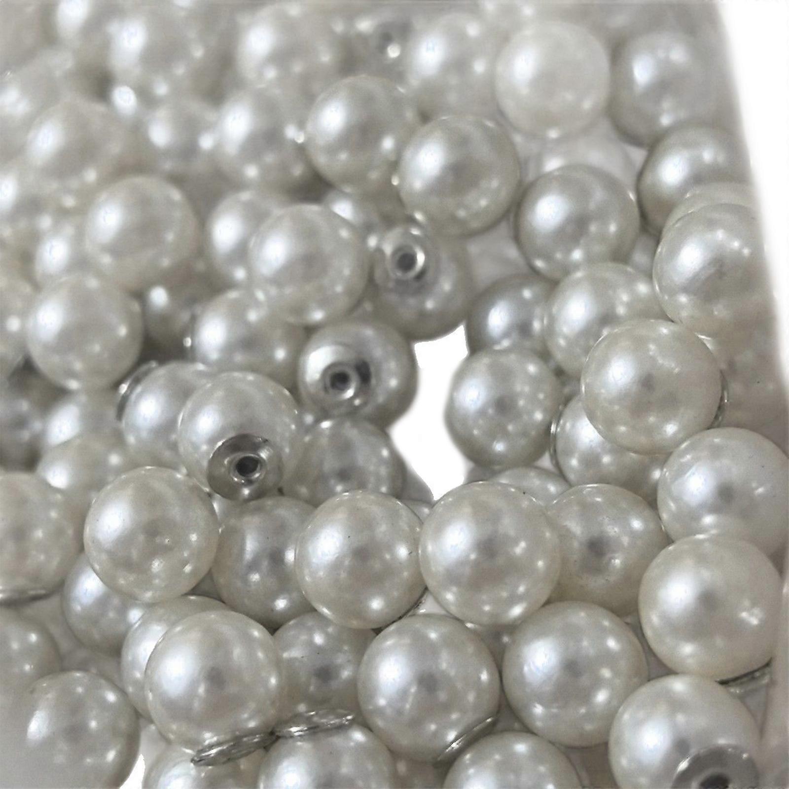 Chic 8mm Simulated Pearls Earring Components Earring Backs Offering A Secure Hold Suitable For Various Event 8MM