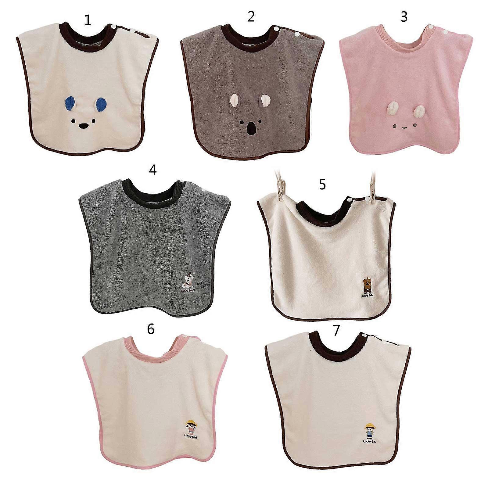 Vattentät haklapp för nano-slipning, ärmlös matningsförkläde, rapsduk, tvättlapp, salivhandduk, klänning för nyfödda spädbarn