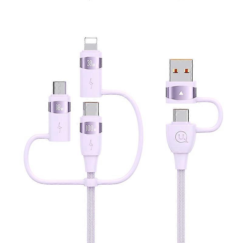 USAMS US-SJ646 U85 2m PD100W 6 in 1 Alloy Multifunctional Fast Charging Cable