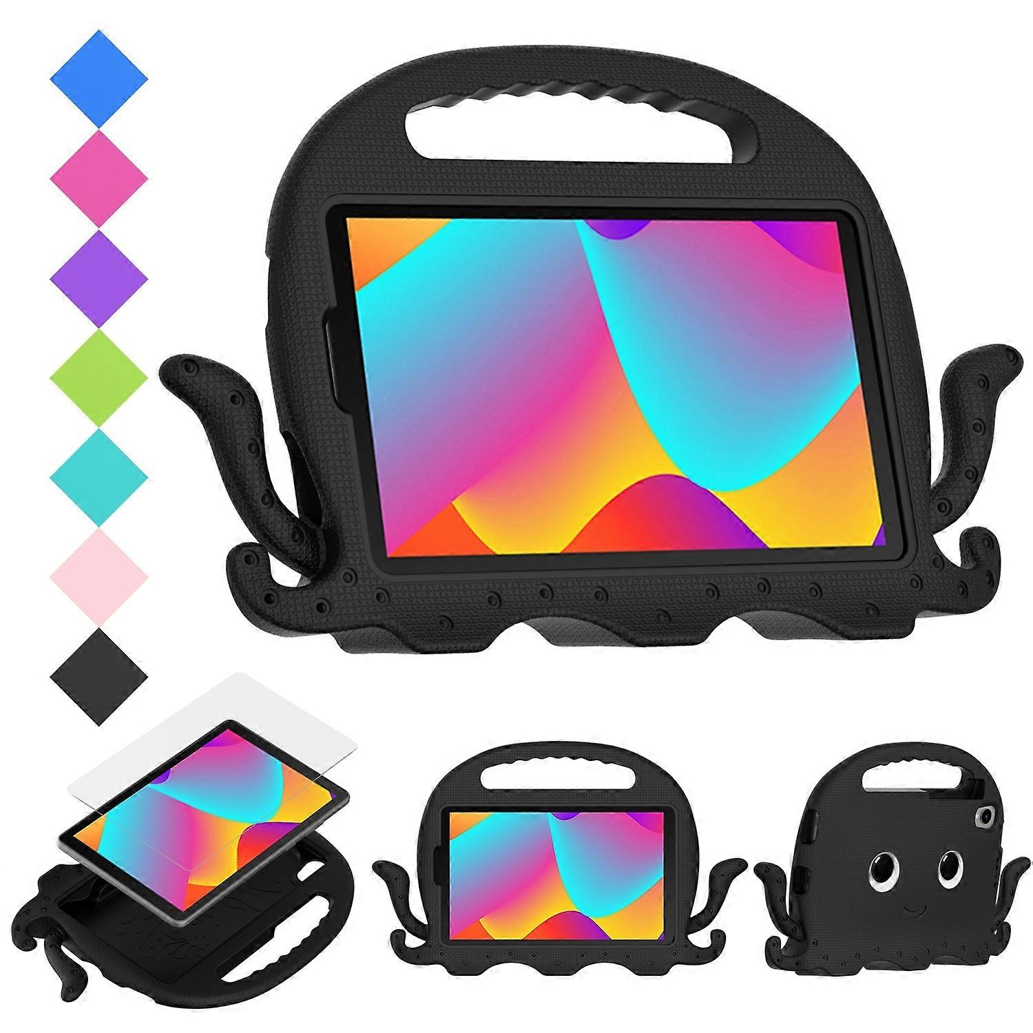 Octopus Style EVA Hybrid PC Shockproof Tablet Case with Strap For TCL Tab 8 LE / WiFi 2023