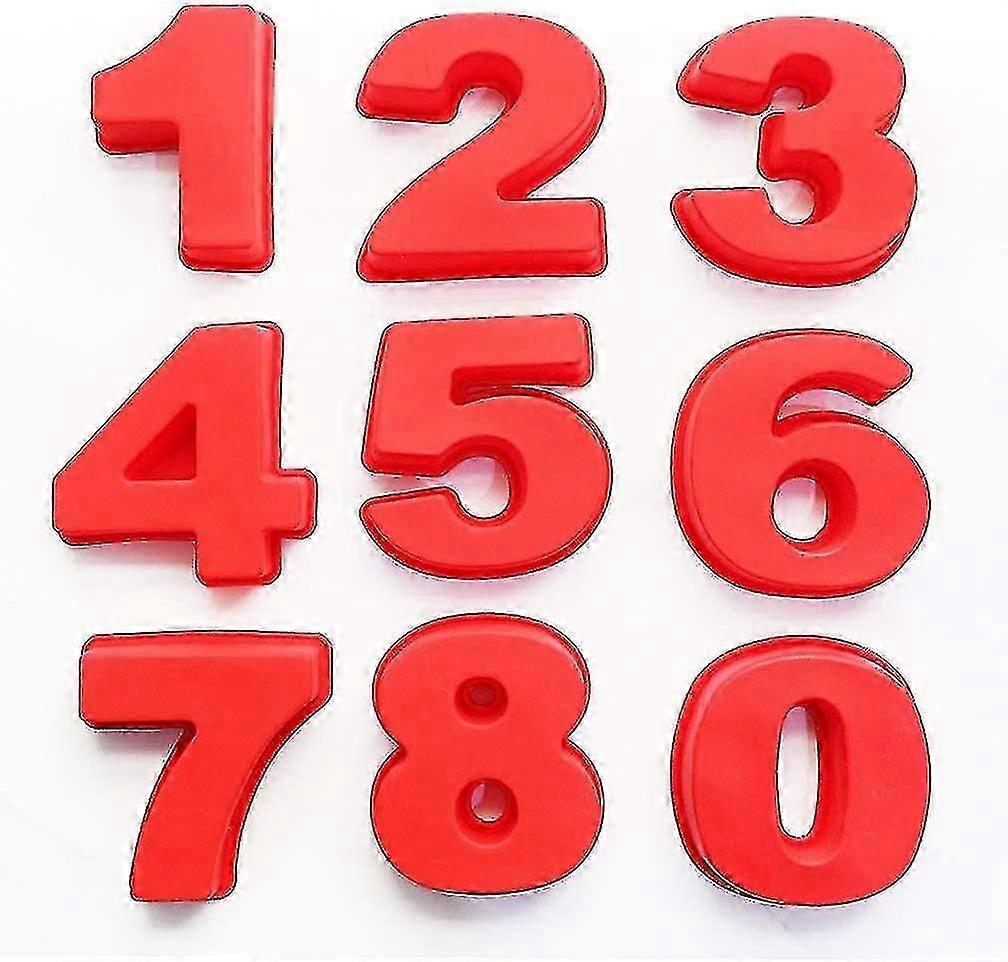 9個数ケーキ金型、シリコーンナンバーケーキベーキングパンパーティー用