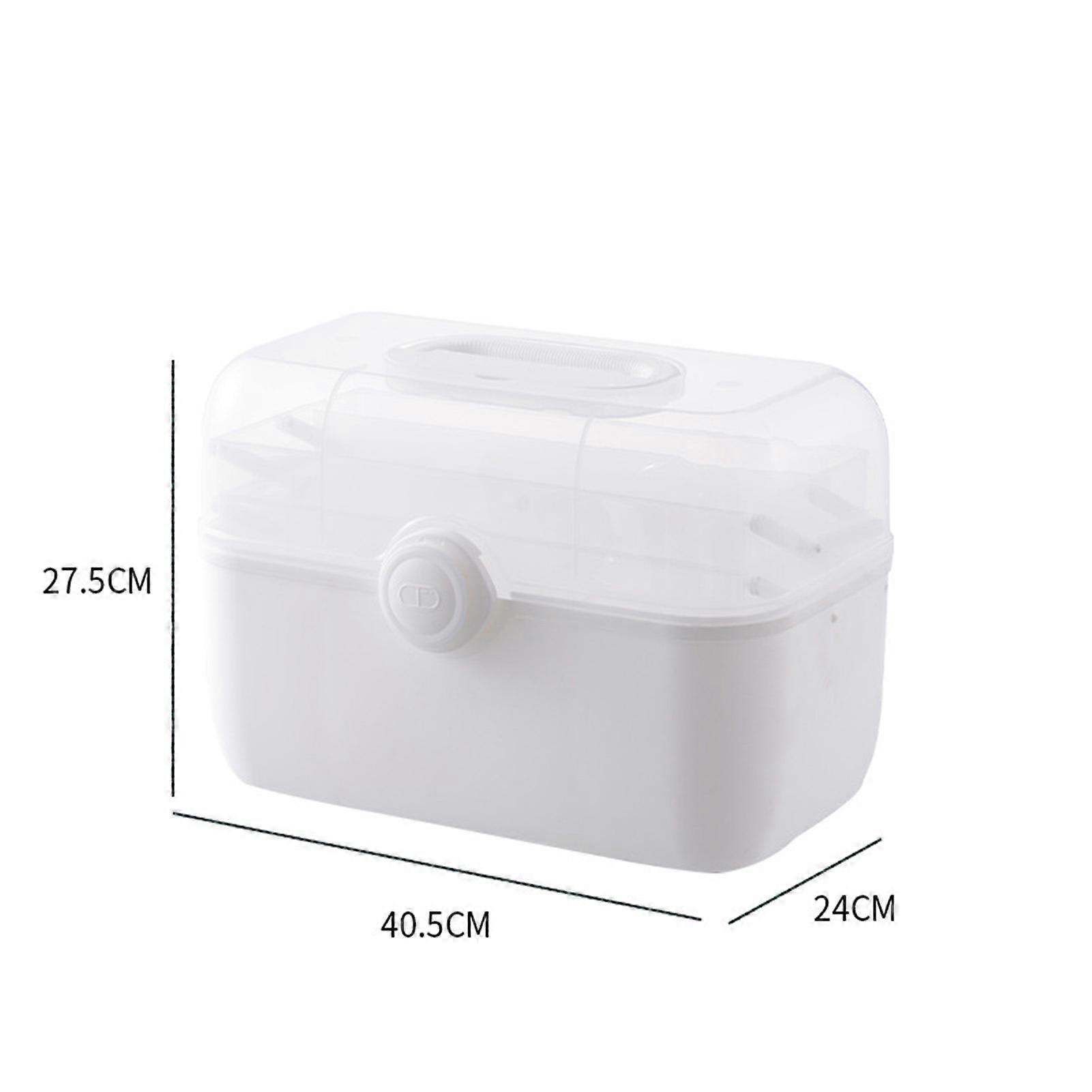Set of Medicine Chest Storage Box Transparent and Visible Storage Box for Identifying the Medicine Inside Easily