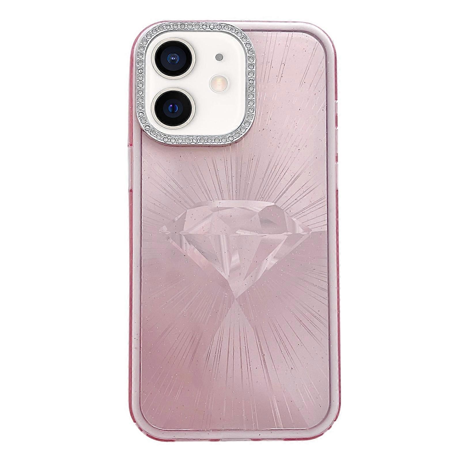Diamond Texture TPU Hybrid PC IMD Phone Case