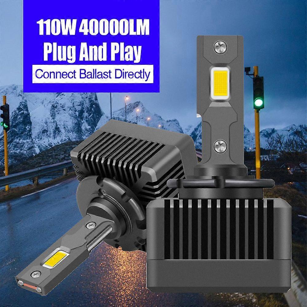 Carshar D1S D3S Led Headlight Hid 110W 40000Lm D2S D4S Car Lights Super Bright D2R D4R D5S D8S Auto Bulbs 1:1 Xenon Mini Canbus