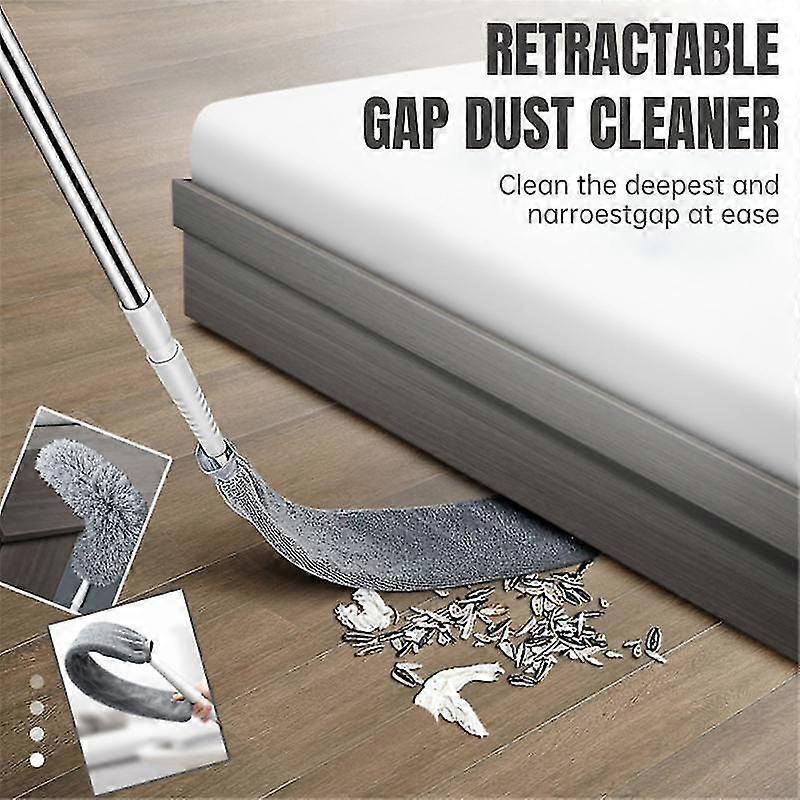 Retractable Gap Dust Cleaner Long Handle Bedside Dust Brush