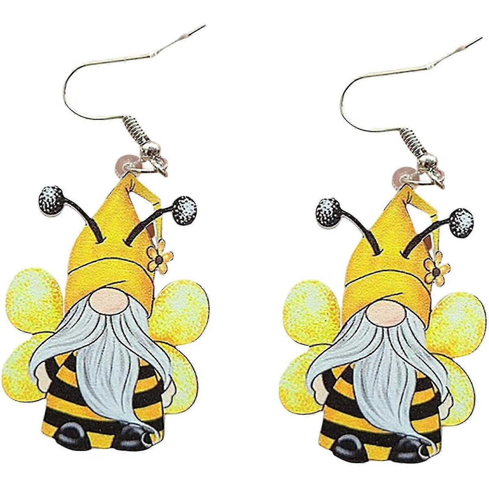 Goblin Daisy Dwarf Earrings Creative Easter Gifts Acrylic Earrings