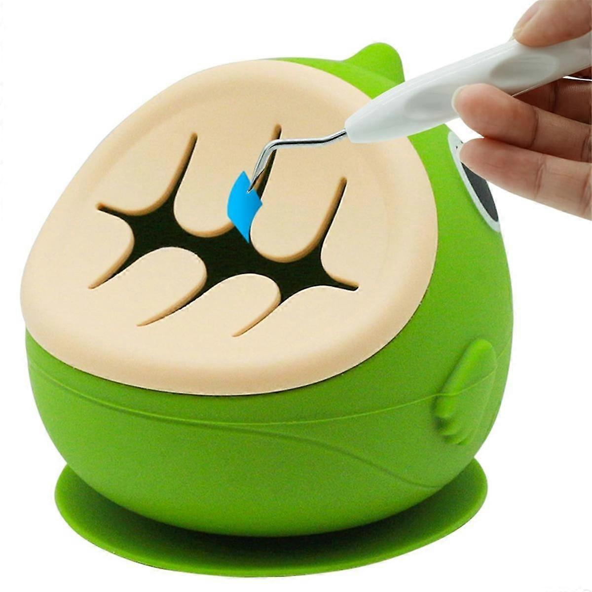 Detachable Large Capacity Suctioned Vinyl Weeding Scrap Collector,Weeding Vinyl Tool,Vinyl Collection Box Green
