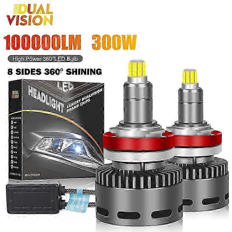 H7 Led H1 Canbus H11 360 Degree 100000lm 300w Hb3 Hb4 9005 Led Projector Lens H8 Hir2 D2s D4s Car Headlight Bulbs 6000k 4300k